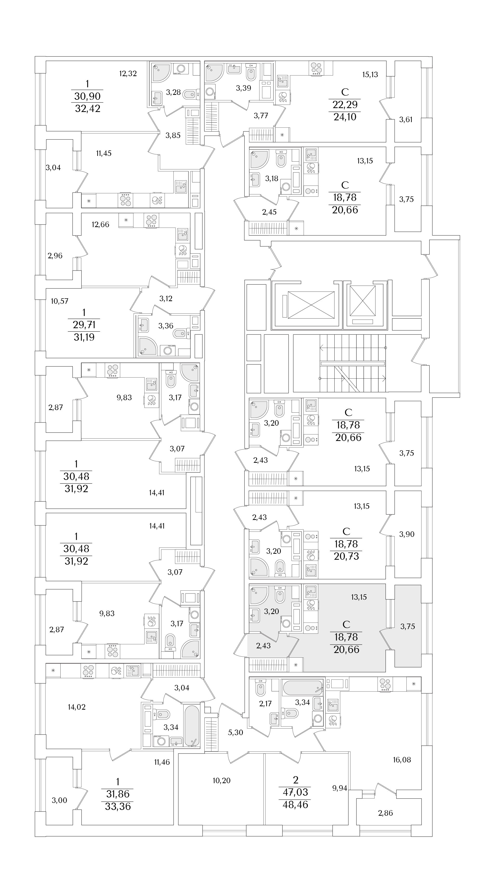 20.66 кв.м, Аурум, изображение-2 20.66 кв.м, Аурум, изображение-2