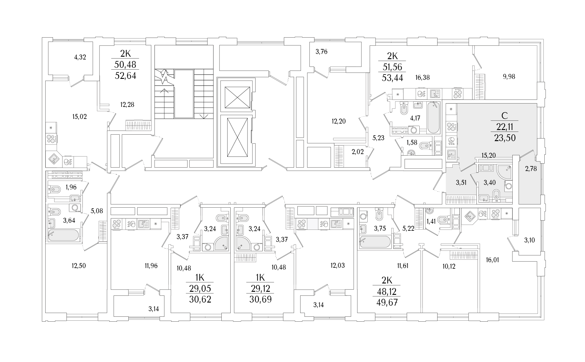 23.5 кв.м, Гранат, изображение-2 23.5 кв.м, Гранат, изображение-2