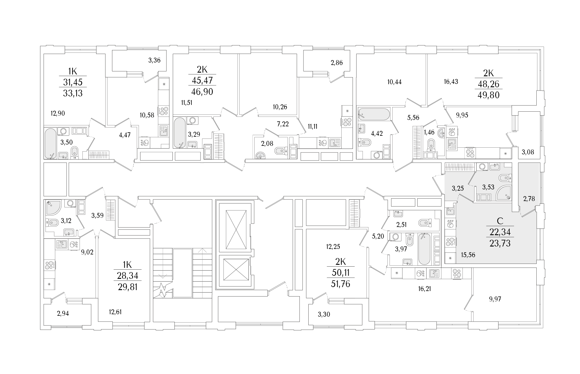 23.73 кв.м, Гранат, изображение-2 23.73 кв.м, Гранат, изображение-2