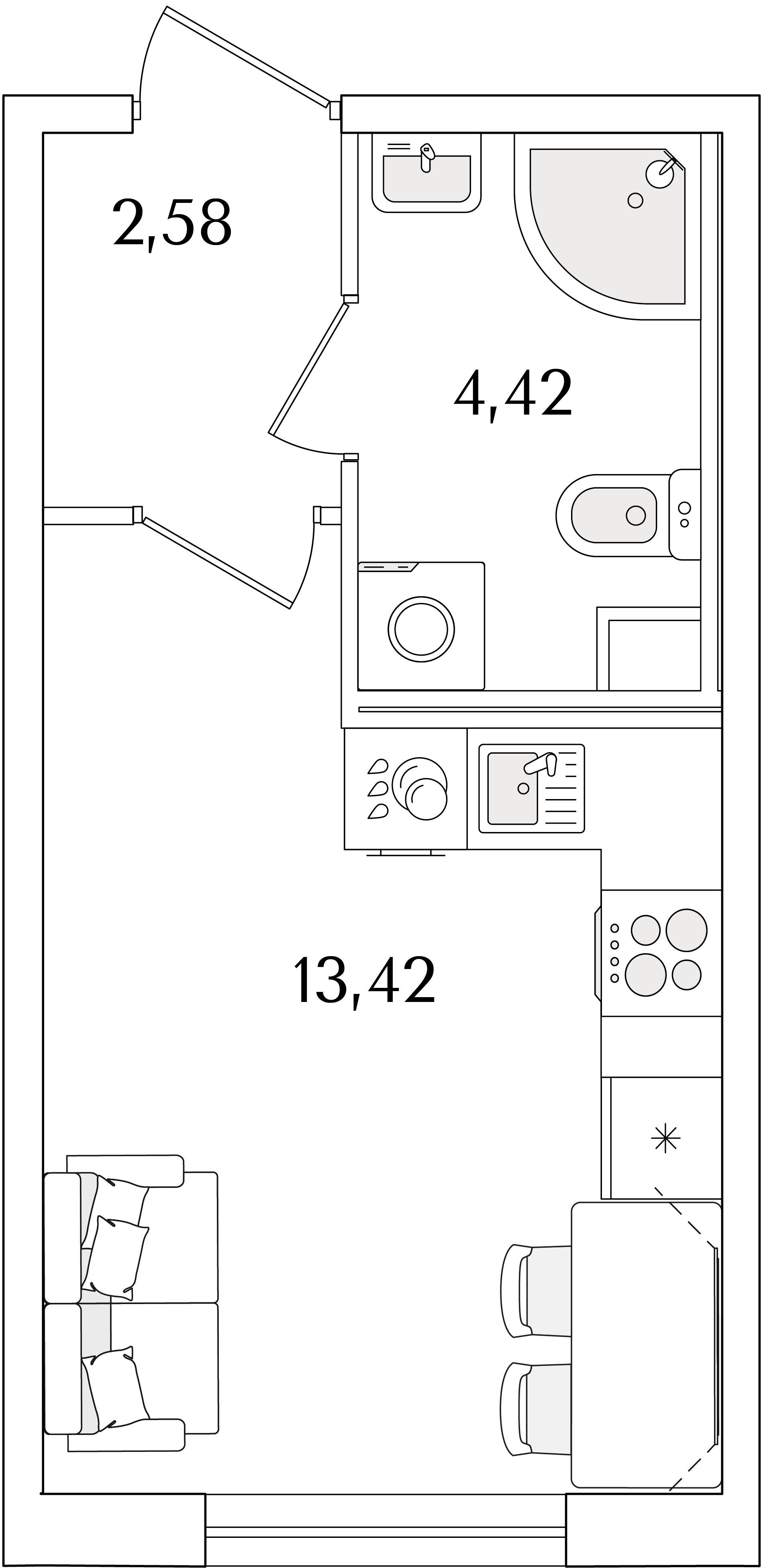 Планировка Студия 1