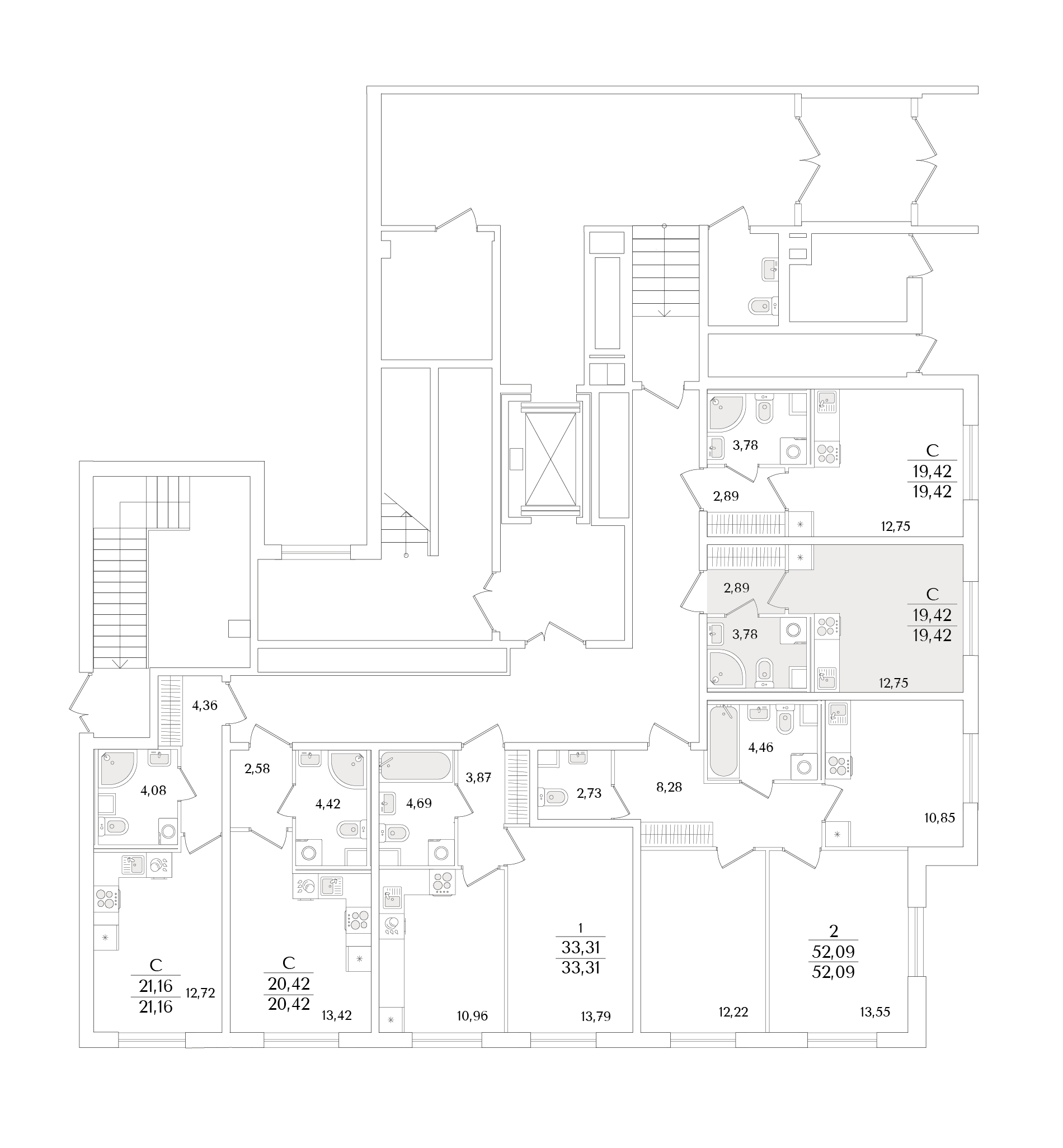 Планировка Студия 2