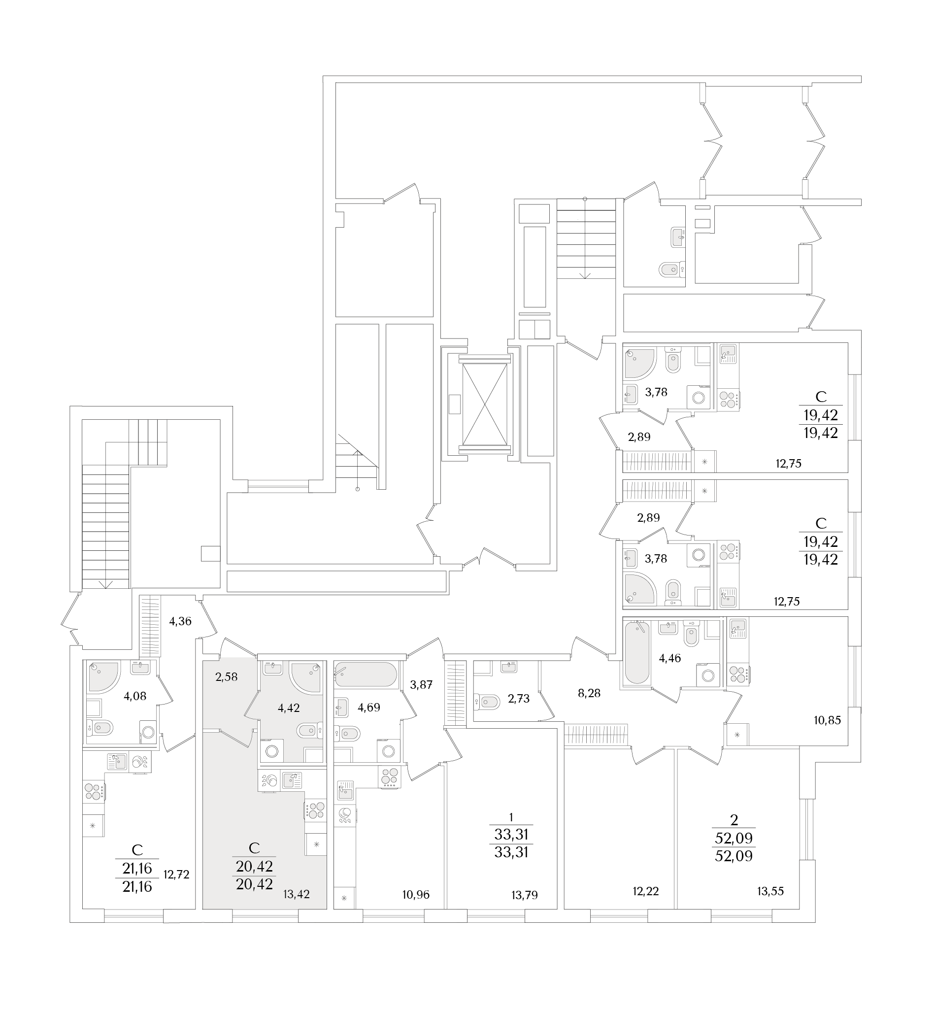 Планировка Студия 2