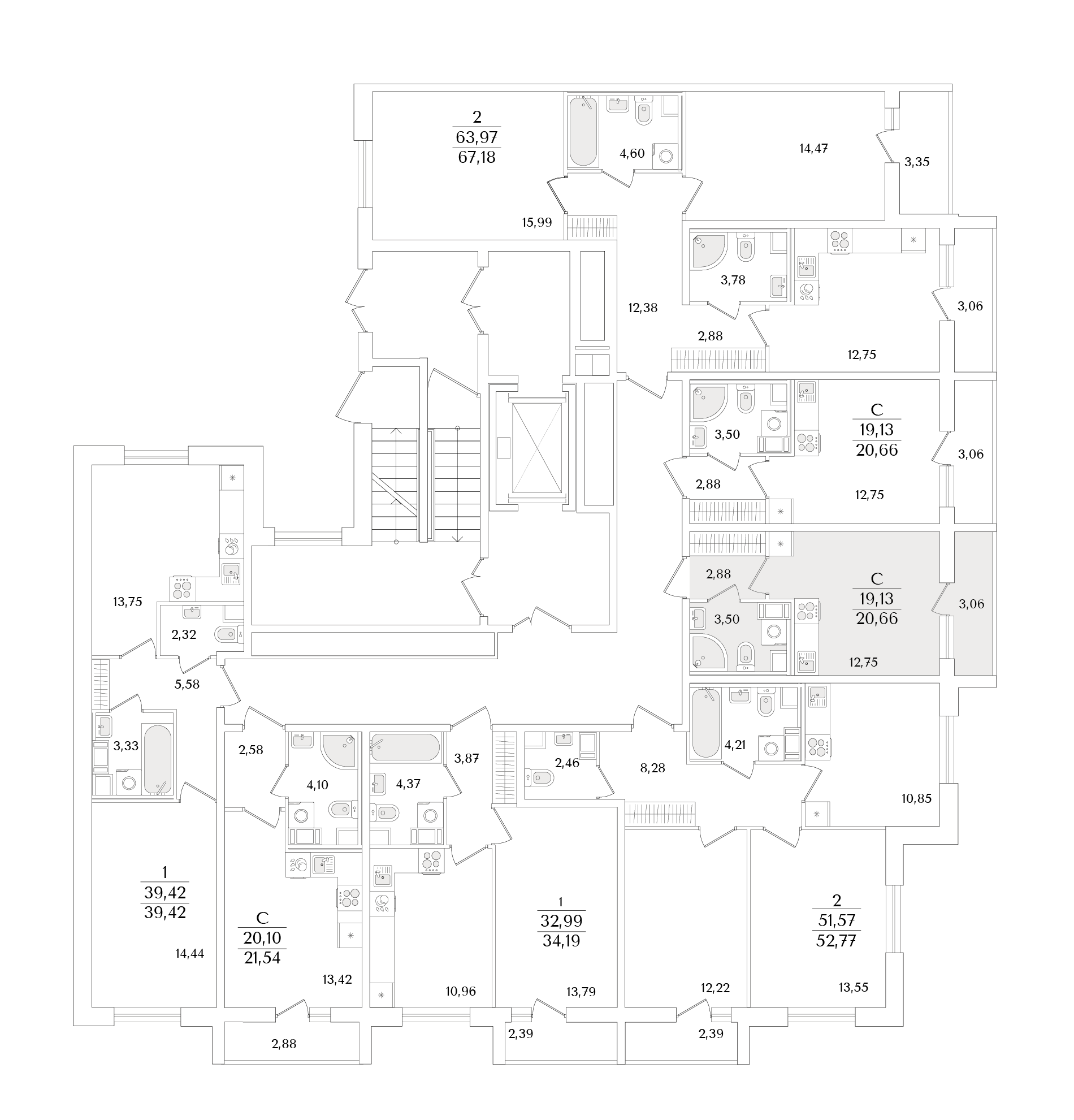 Планировка Студия 2