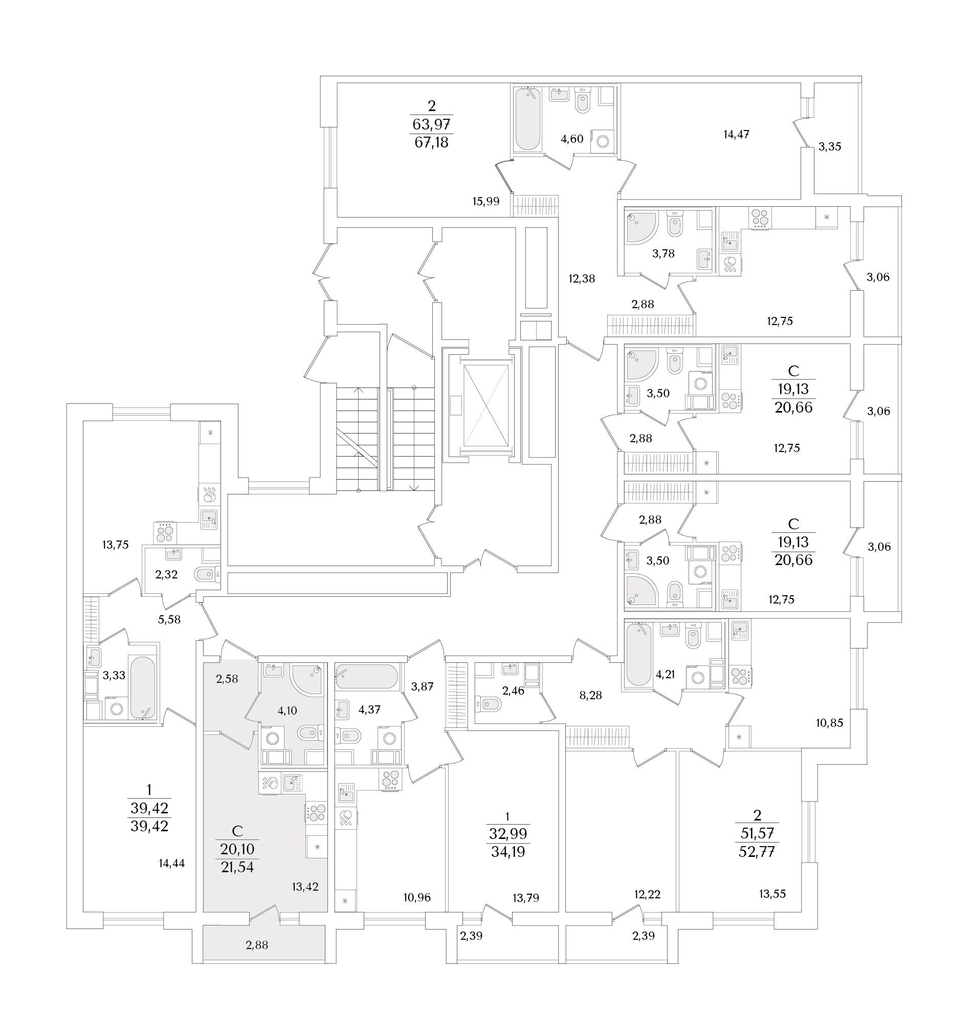 Планировка Студия 2
