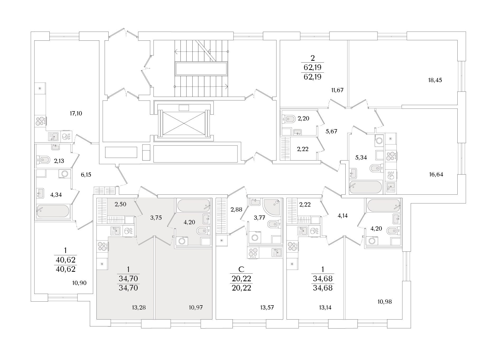 1-комнатная квартира, 34.7 кв.м, Кинопарк, изображение-2 1-комнатная квартира, 34.7 кв.м, Кинопарк, изображение-2