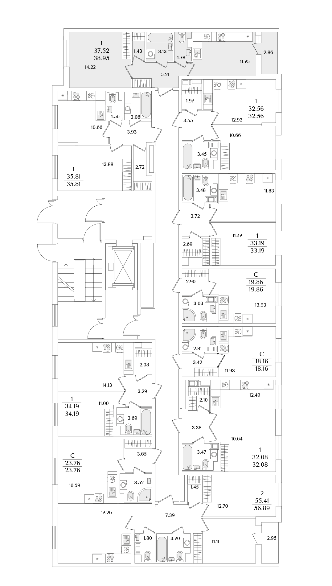 1-комнатная квартира, 38.95 кв.м, Кинопарк, изображение-2 1-комнатная квартира, 38.95 кв.м, Кинопарк, изображение-2