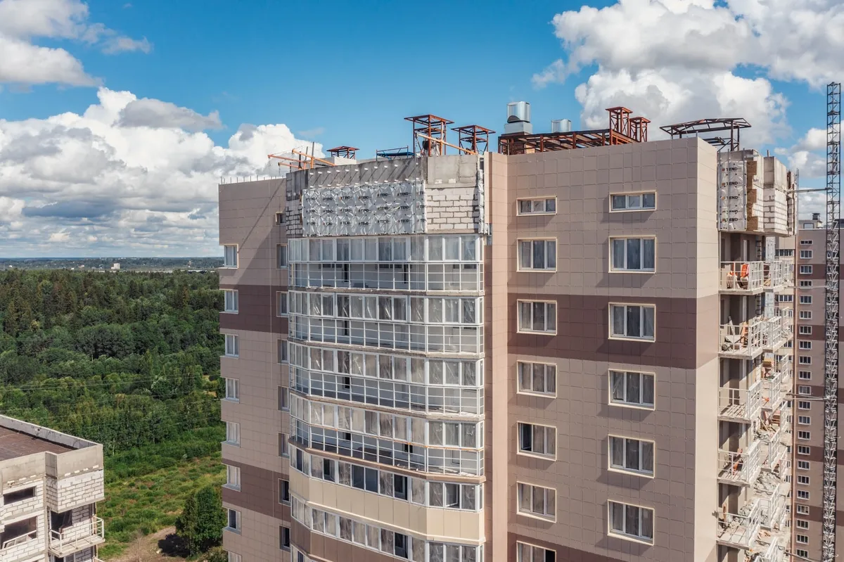 Ход строительства жилого комплекса «На Заречной&raquo; в июле