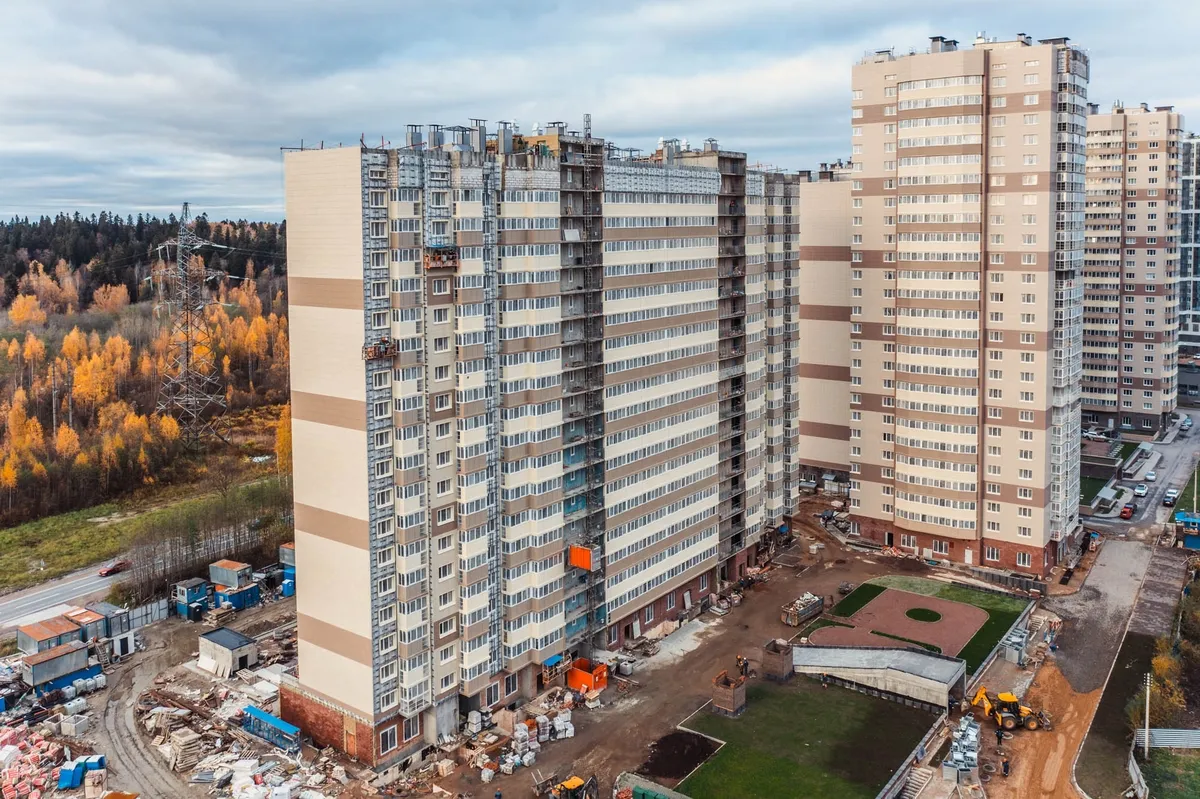 Ход строительства ЖК «На Заречной» в октябре
