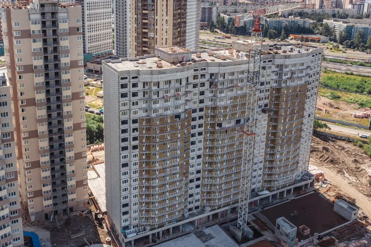 Ход строительства жилого комплекса «На Заречной&raquo; в июле