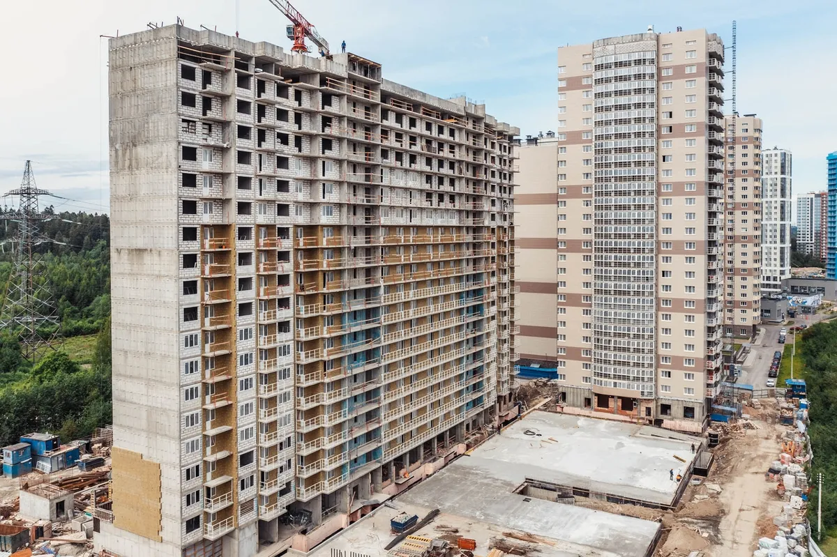 Ход строительства ЖК «На Заречной&raquo; в июне