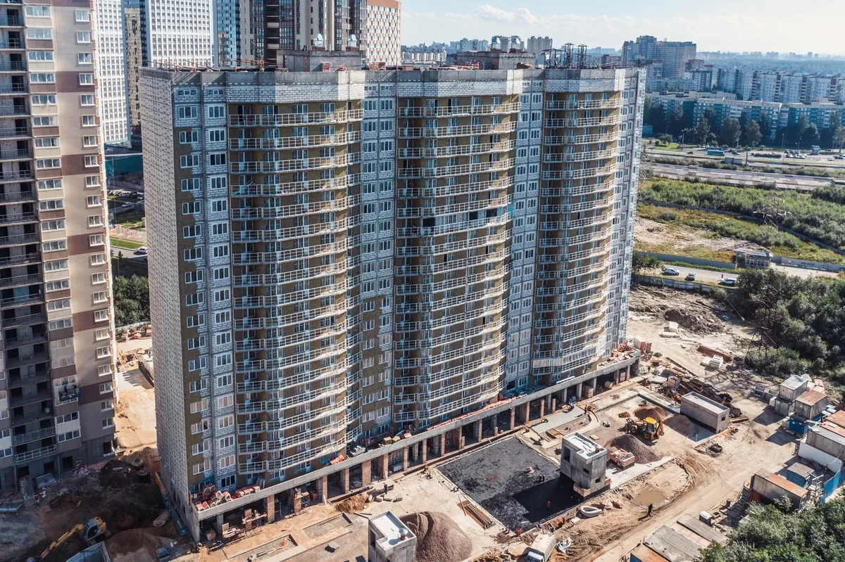Ход строительства ЖК «На Заречной» в августе
