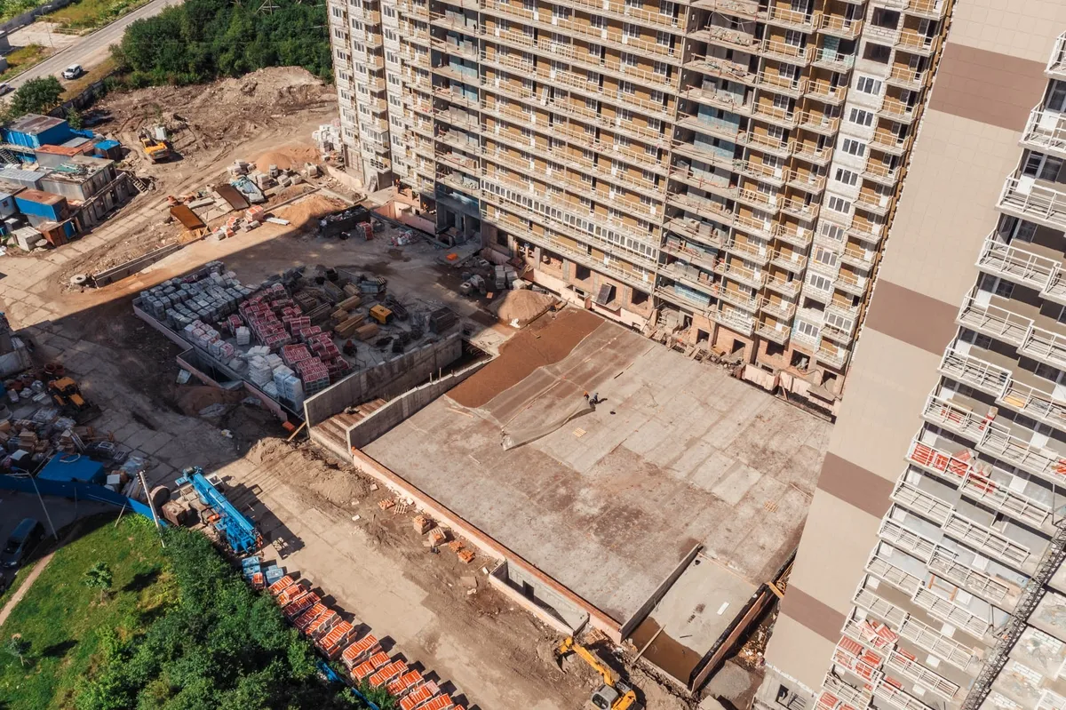 Ход строительства жилого комплекса «На Заречной&raquo; в июле