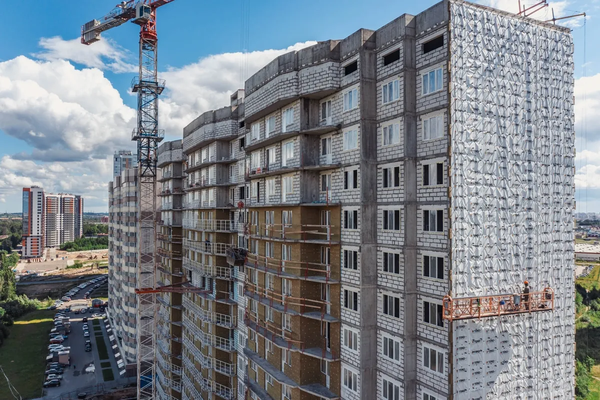 Ход строительства жилого комплекса «На Заречной&raquo; в июле