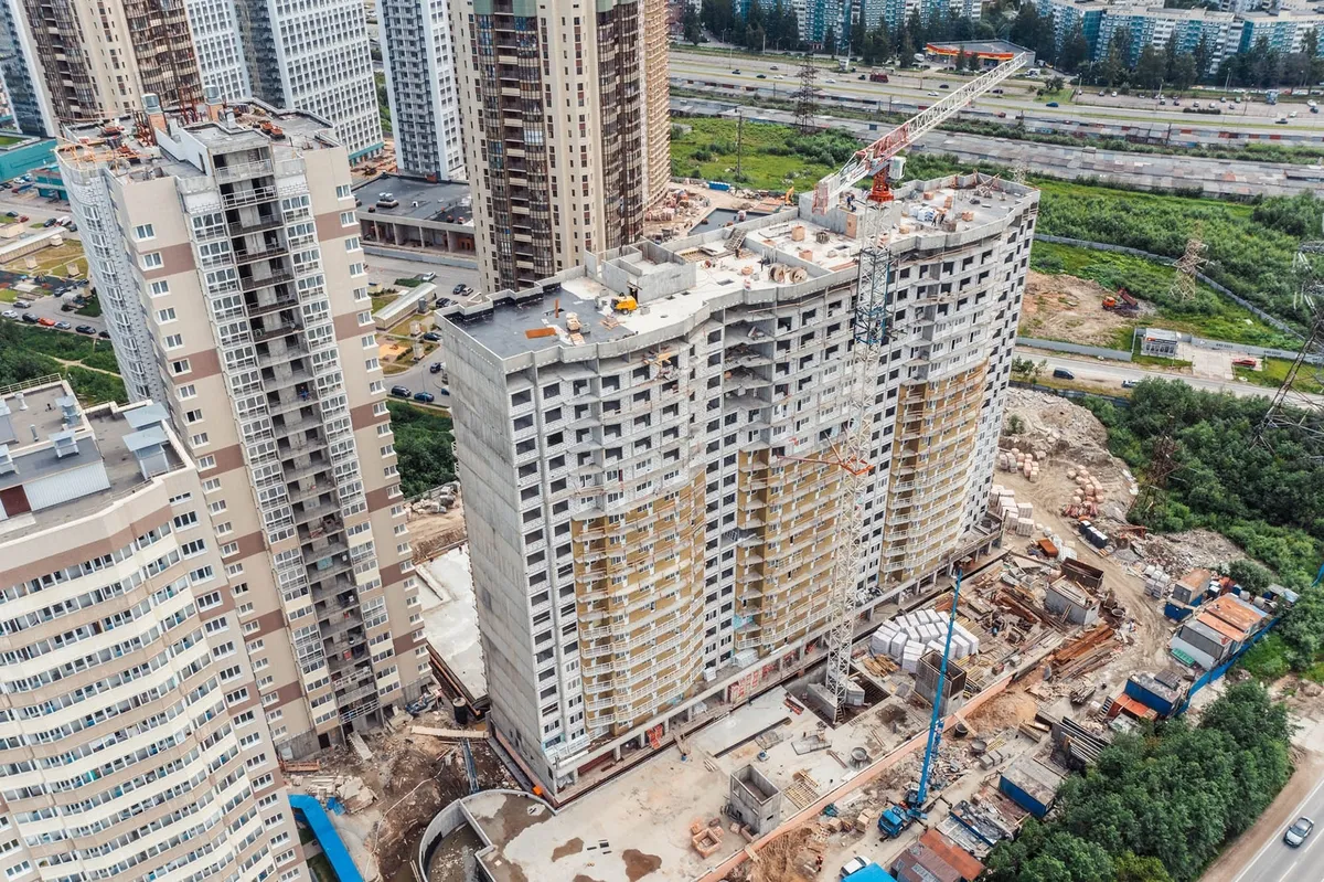 Ход строительства ЖК «На Заречной&raquo; в июне