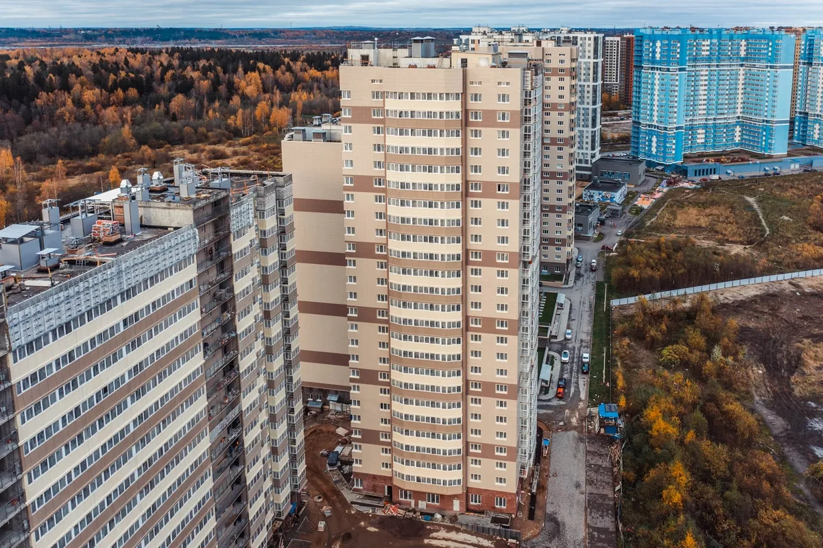 Ход строительства ЖК «На Заречной» в октябре